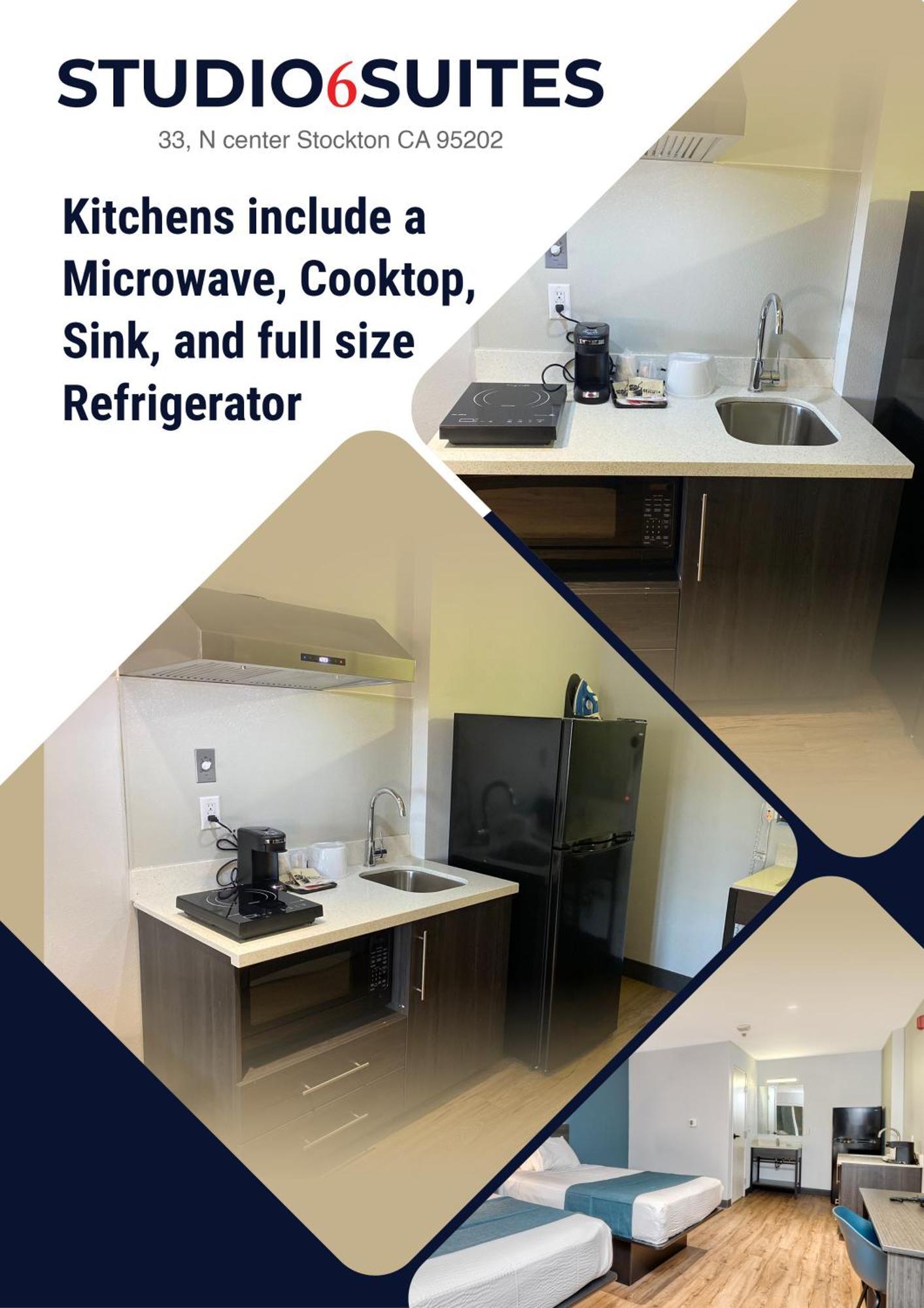 Studio 6 Suites Stockton, Ca Waterfront Eksteriør bilde